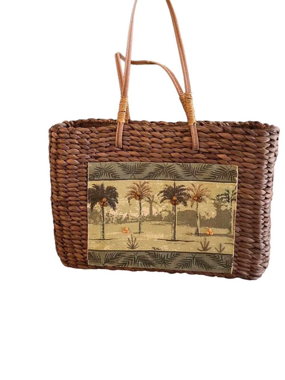 Sun and Sand wicker tote